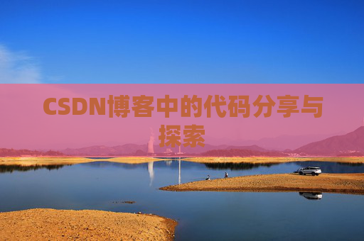 CSDN博客中的代码分享与探索 CSDN博客中的代码分享与探索